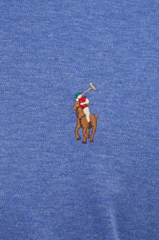 Хлопковое поло Polo Ralph Lauren 710713130 голубой