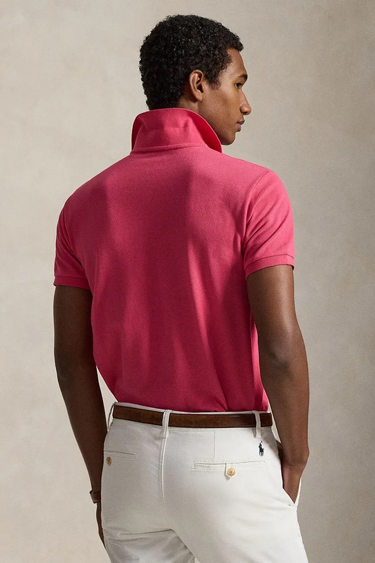 Polo Ralph Lauren polo bawełniane 710795080 różowy SS26