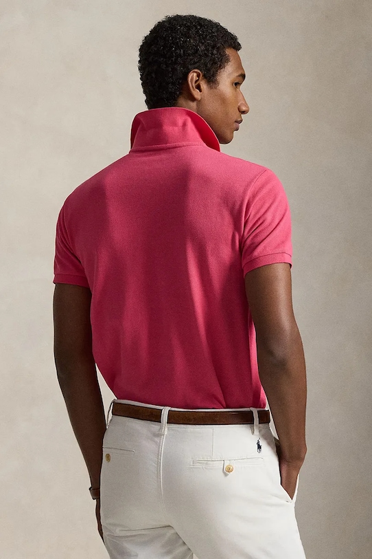 Polo Ralph Lauren polo bawełniane 710795080 różowy SS26