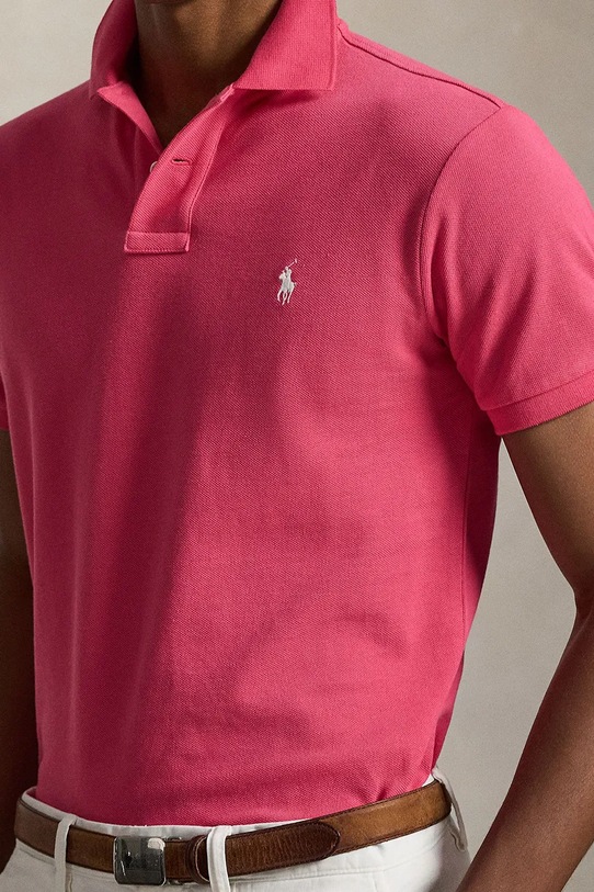 Polo Ralph Lauren polo bawełniane różowy 710795080