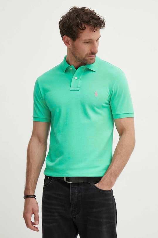Polo Ralph Lauren polo bawełniane bawełna zielony 710795080