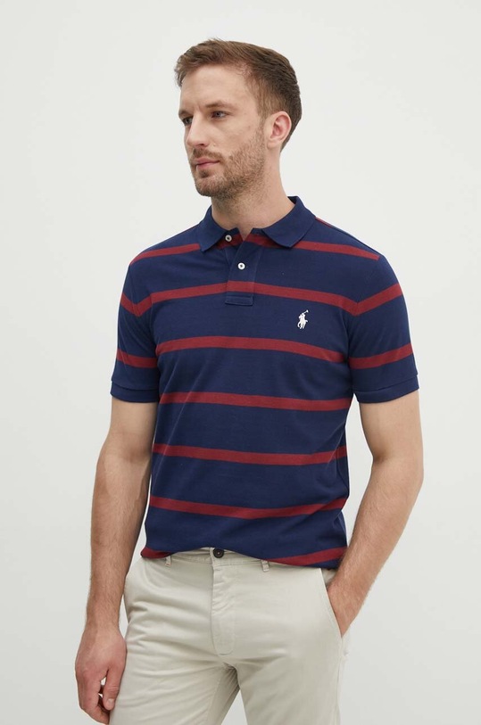 Polo Ralph Lauren polo bawełniane granatowy 710941433