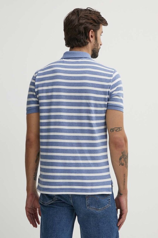 Дрехи Памучна тениска с яка Polo Ralph Lauren 710941863 син