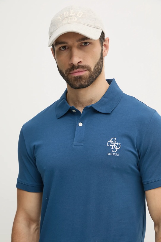 Polo tričko Guess NOLAN námořnická modř M4YP66.J1314