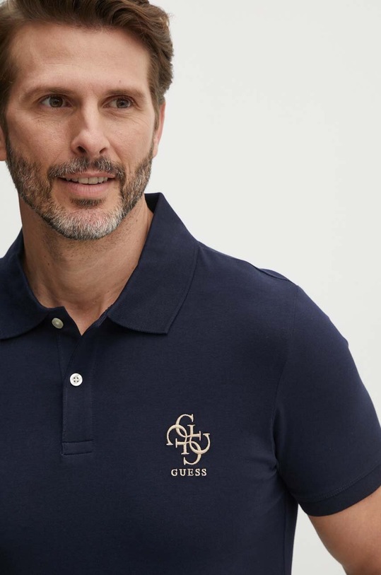 Polo majica Guess NOLAN M4YP66.J1314 mornarsko plava NC24