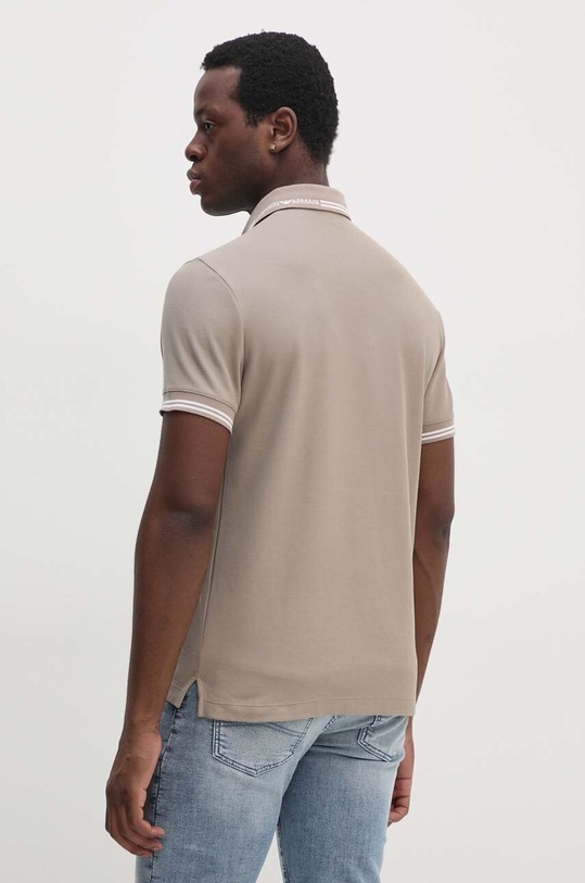 Odzież Emporio Armani polo bawełniane 6D1F95.1JCYZ beżowy