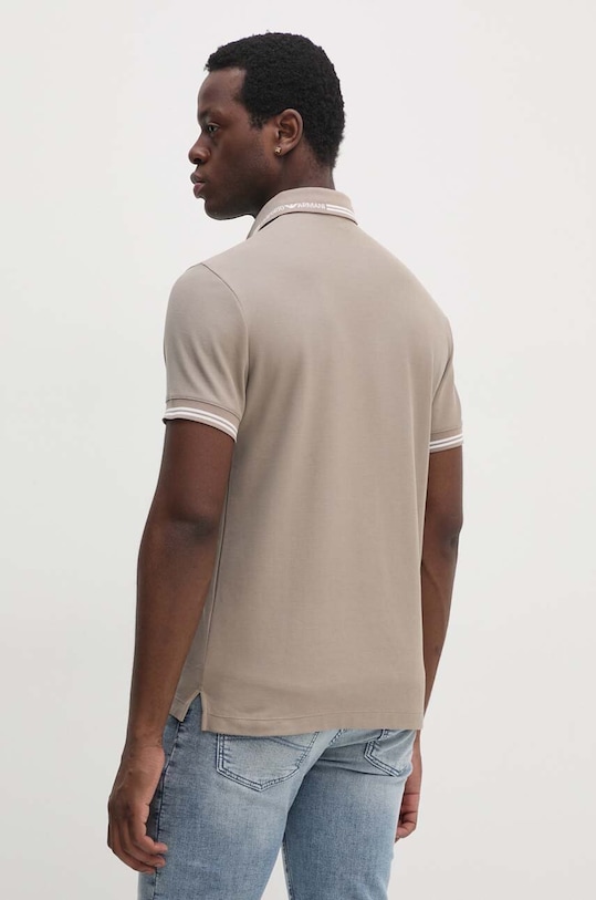 Odzież Emporio Armani polo bawełniane 6D1F95.1JCYZ beżowy