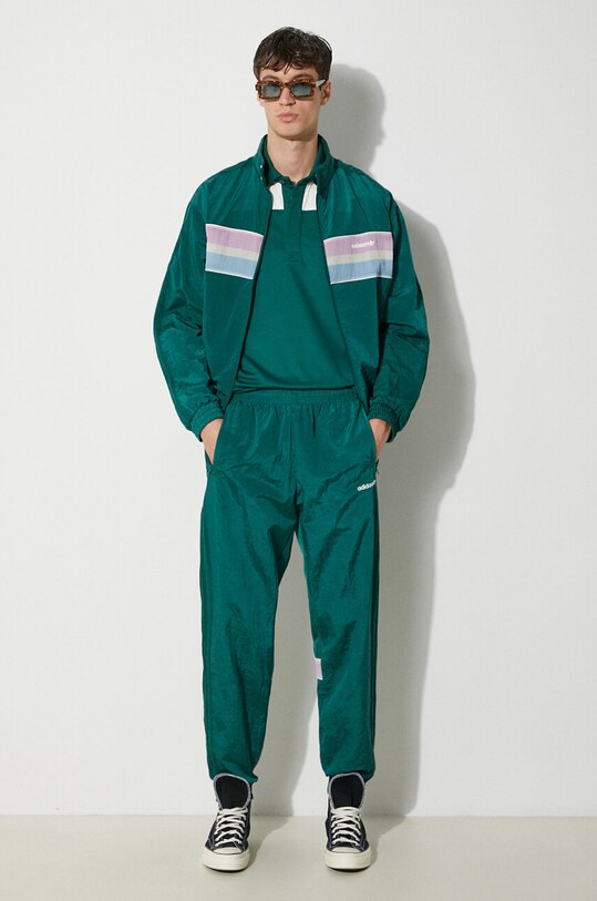 adidas Originals polo shirt 80s Premium Archive Mock Mesh JC6529 green AW24