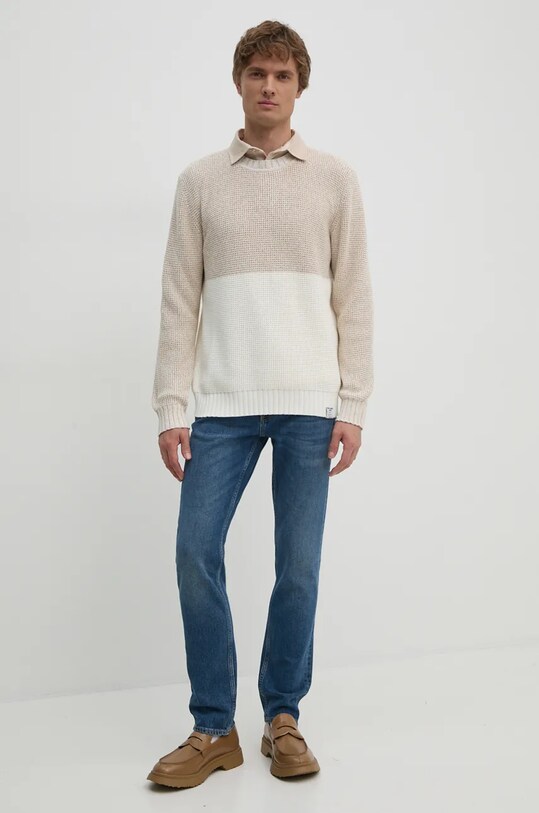 United Colors of Benetton longsleeve 3WG9U3026 bej