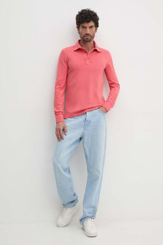 United Colors of Benetton longsleeve 3WG9U3026 różowy AW24