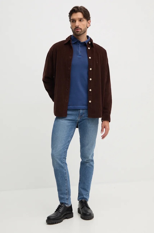 United Colors of Benetton longsleeve 3WG9U3026 granatowy AW24