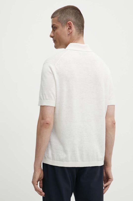 Odzież Theory polo lniane N0483701 beżowy