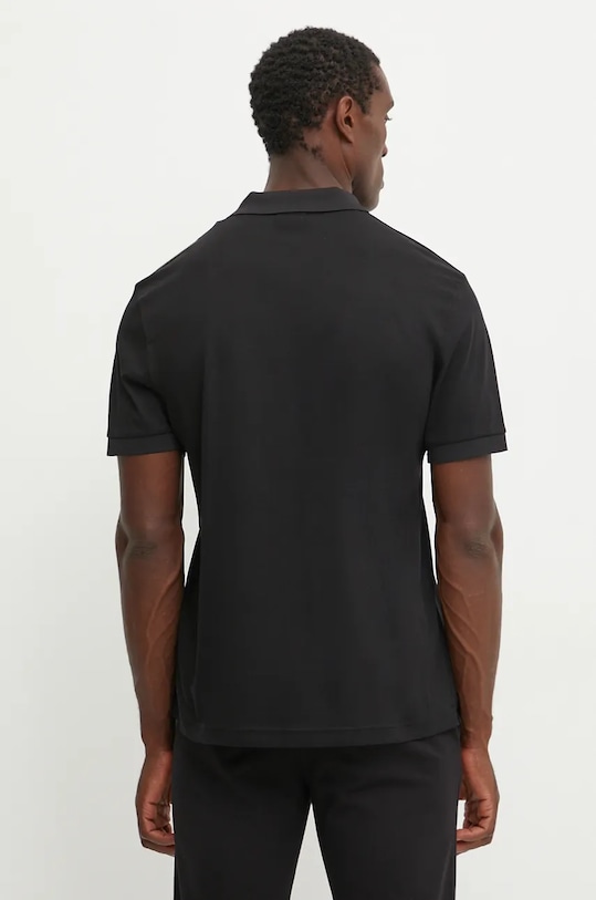 Дрехи Памучна тениска с яка EA7 Emporio Armani PJOLZ.6DPF09.1200 черен