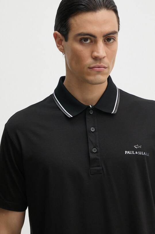 Paul&Shark polo de bumbac negru 14311713