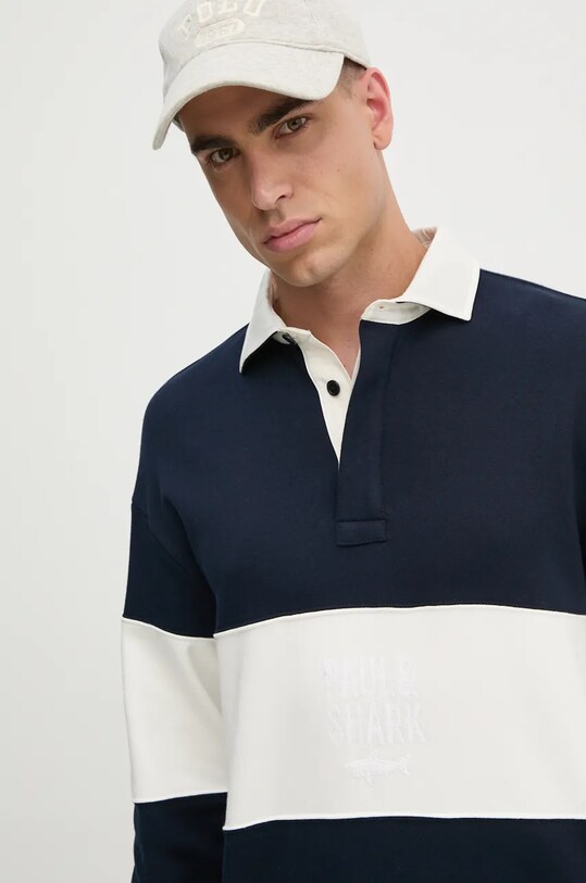 Bavlněná mikina Paul&Shark námořnická modř 14311859