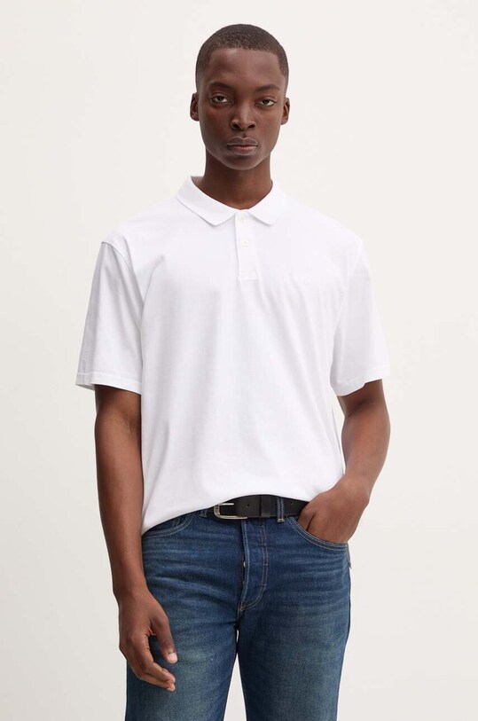 Bavlnené polo tričko Levi's relaxed biela A6735