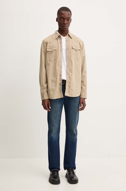 Bavlnené polo tričko Levi's A6735 biela AW24