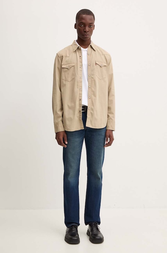 Levi's polo bawełniane A6735 biały AW24