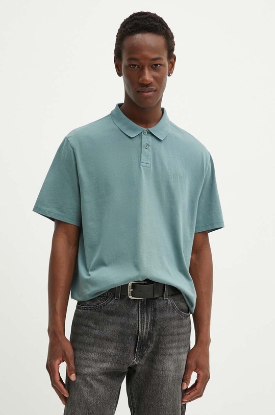 Levi's polo bawełniane bawełna niebieski A6735