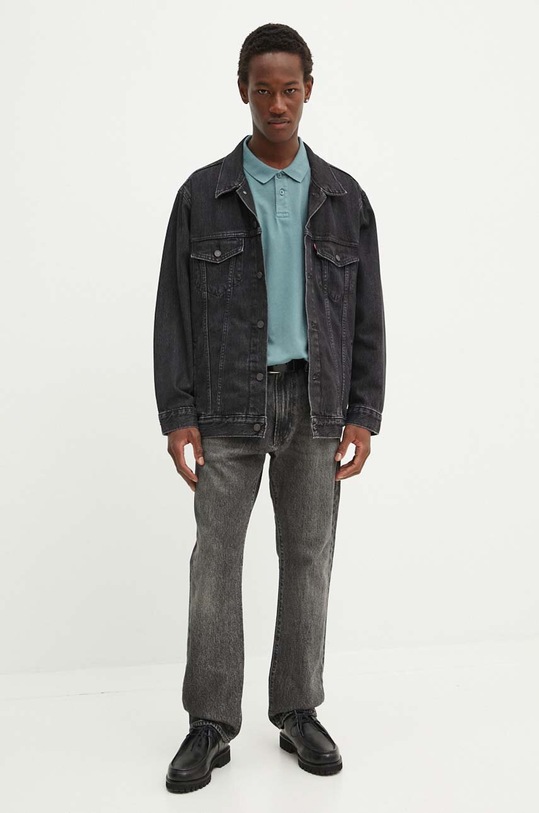 Levi's polo bawełniane A6735 niebieski AW24