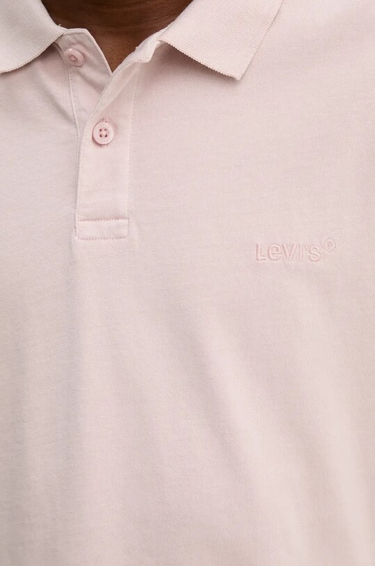 Levi's polo bawełniane A6735 różowy