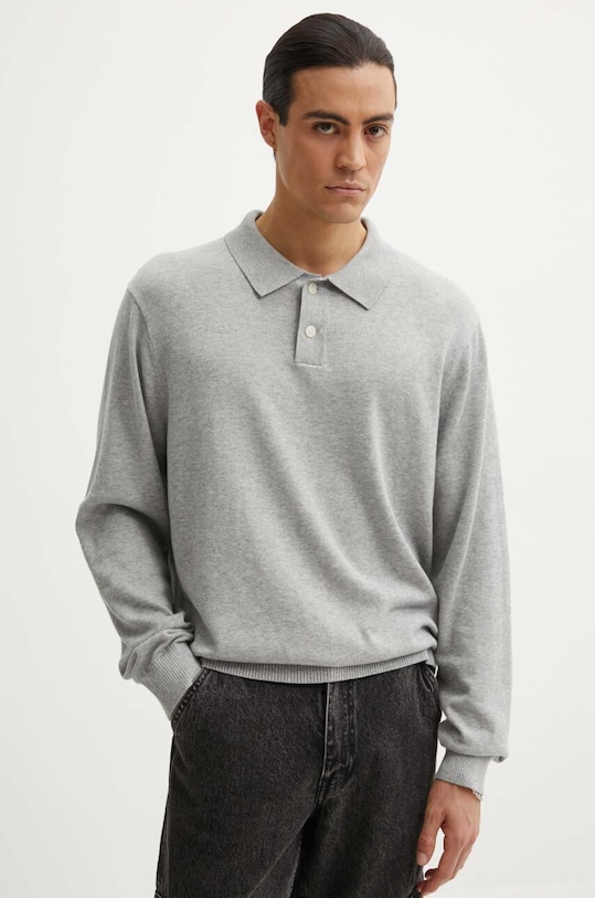 Levi's sweter bawełniany bawełna szary A8623
