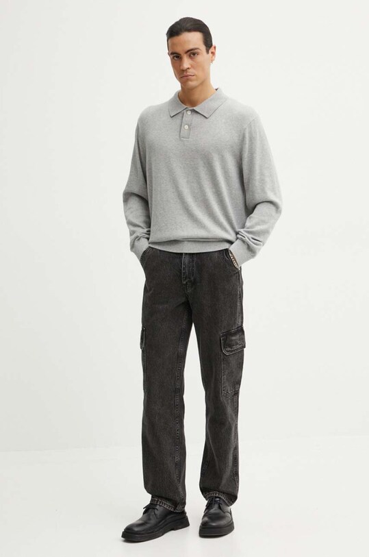 Levi's pulover de bumbac A8623 gri AW24