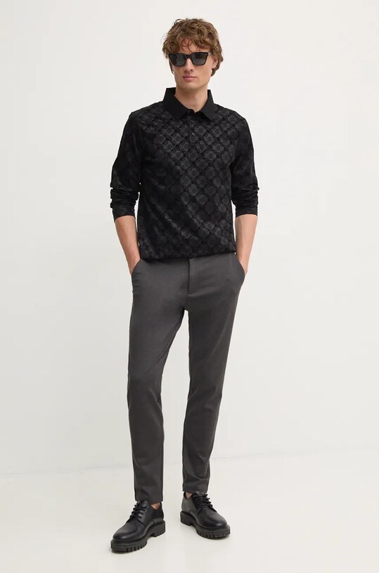 Joop! longsleeve din bumbac 30042887 negru AW24