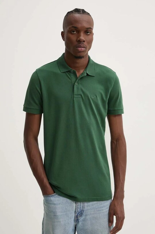 Hollister Co. tricou polo regular verde KI324.4104.300