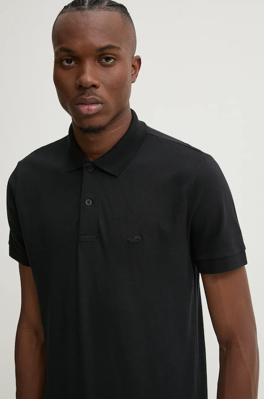 Îmbrăcăminte Hollister Co. tricou polo KI324.4117.900 negru