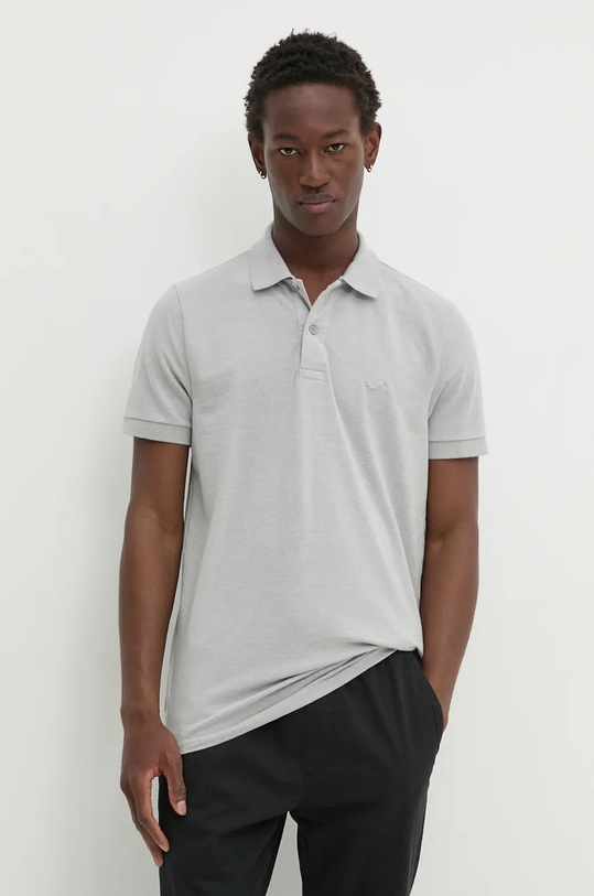 Hollister Co. tricou polo uni gri KI324.4178.122