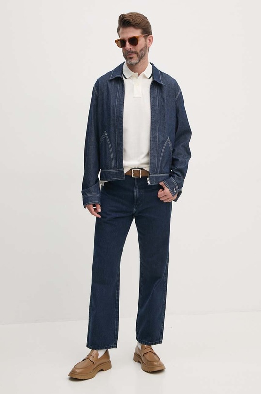 Bavlněné polo tričko Polo Ralph Lauren 710867574 béžová AW24