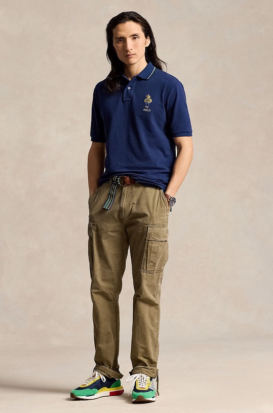 Clothing Polo Ralph Lauren cotton polo shirt 710867574 navy