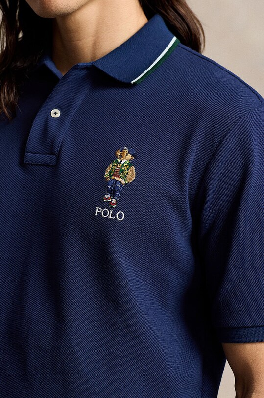 Polo Ralph Lauren polo bawełniane granatowy 710867574