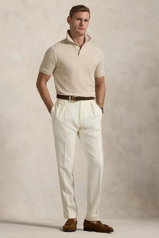 Îmbrăcăminte Polo Ralph Lauren polo de bumbac 710938137 gri