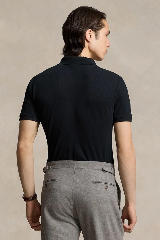 Polo Ralph Lauren tricou polo 710941439 negru AW25