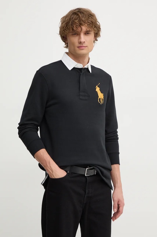 Polo tričko Polo Ralph Lauren hladký černá 710952240