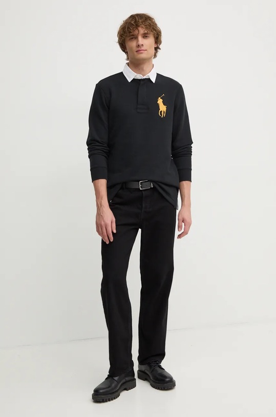 Polo tričko Polo Ralph Lauren 710952240 černá AW24