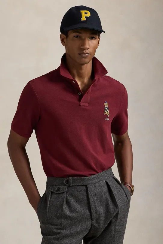 Polo Ralph Lauren cotton polo shirt cotton maroon 710953336