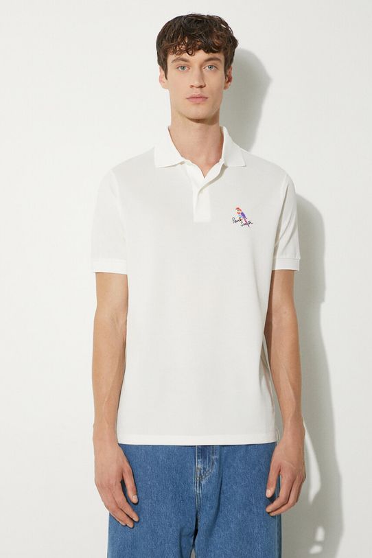 Βαμβακερό μπλουζάκι πόλο Paul Smith μπεζ M1R.698P.NP4722