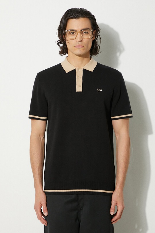 Filling Pieces cotton polo shirt Knit Polo cotton black 80713661861