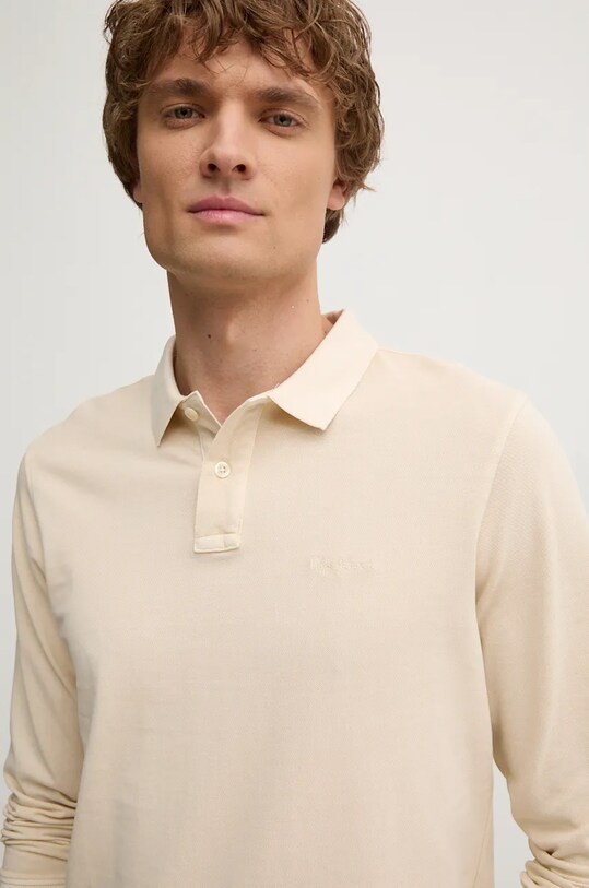Хлопковый лонгслив Pepe Jeans NEW OLIVER GD LS бежевый PM542213