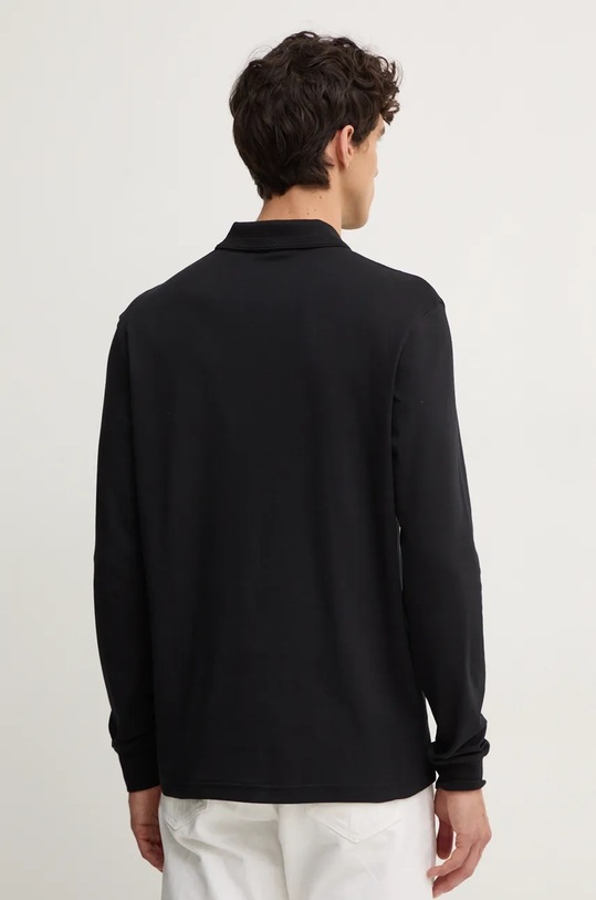 Одяг Бавовняний лонгслів Boss Orange 50527525 чорний