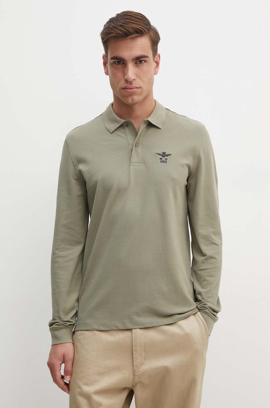 Aeronautica Militare camicia a maniche lunghe verde PO1803P191