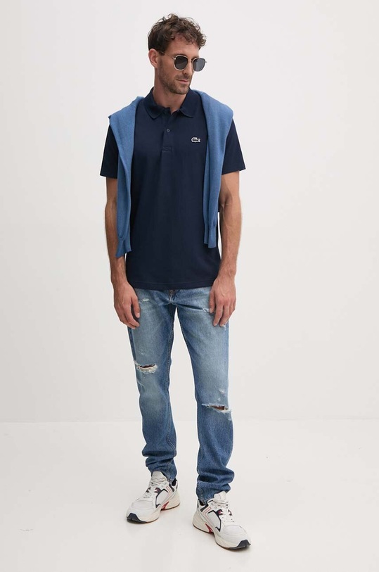 Lacoste tricou polo DH5522 bleumarin AW25