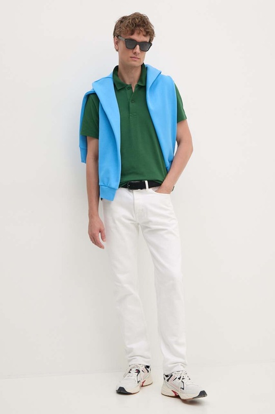 Lacoste tricou polo DH5522 verde AW25