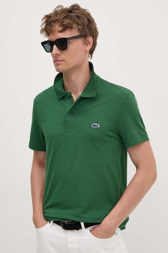 Lacoste tricou polo verde DH5522