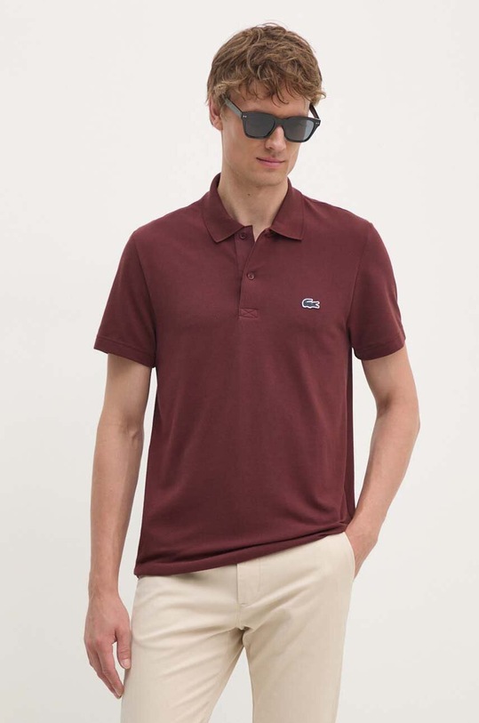 Поло Lacoste slim бордо DH5522