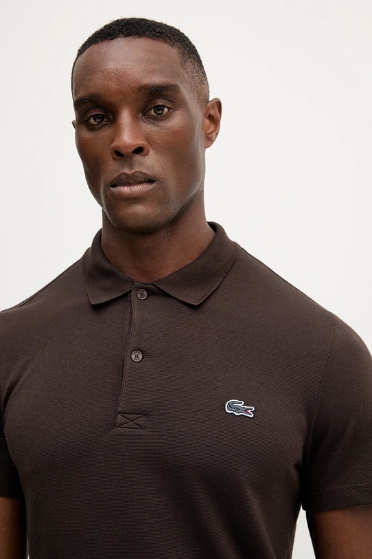 Îmbrăcăminte Lacoste tricou polo DH5522 maro