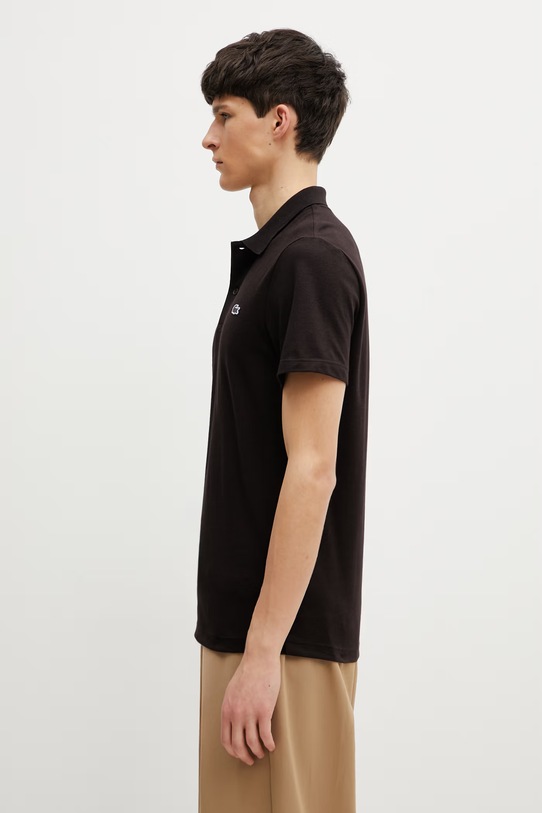 Lacoste tricou polo DH5522 maro SS26